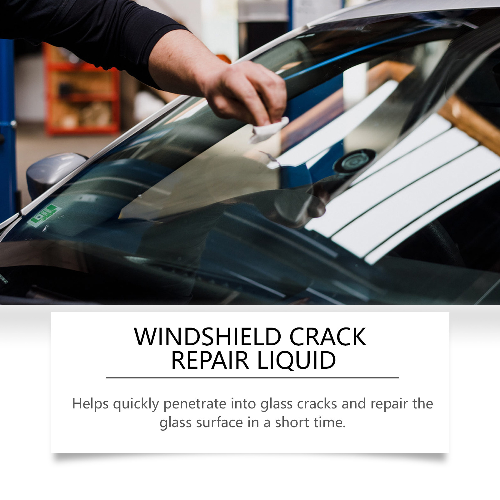 Rayhong Windshore glass windproof crack care kit Clear field vision travel car renovation kit 4