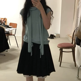 时尚休闲套装;女式T恤;半身裙