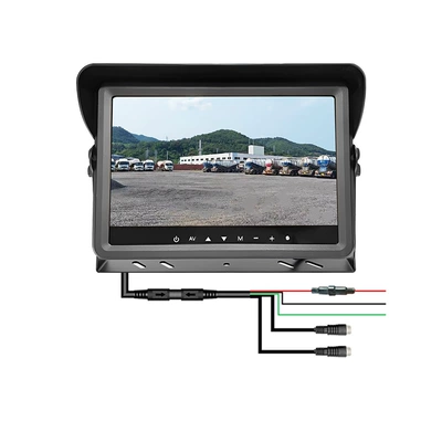 Car 10inch Waterproof Monitor for Forklift Reversing Display Ahd Monitoring 1080P High-Definition Blind Spot Rear View Image (Car display) - 101inch-ahd-waterproof-monitor-2-channels