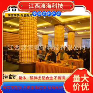 Temple with Thousands of Buddha Statues on the Wall, Thousand Buddha Racks, Thousand Buddha Hall, Glazed Buddha Statues, Thousand Buddha Wall, Thousand Buddha Racks, Aluminum Alloy Thousand Buddha Wall