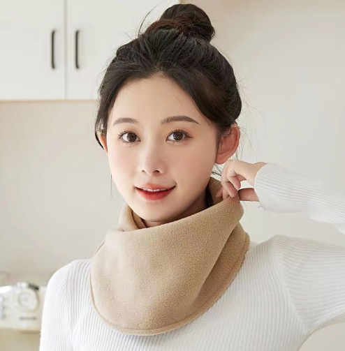 冬用の厚みのあるベルベットの暖かい首保護ダブルボタンネックスカーフ、男性と女性用、防寒性と防風性のサイクリング用多機能多用途ネックカバー|undefined
