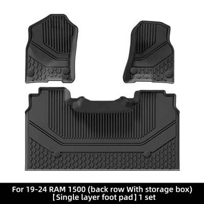 Suitable for 19-24 Dodge Ram Modelə uyğun ayaqaltı - 19-24-dodge-ram-1500-single-layer-floor-mats
