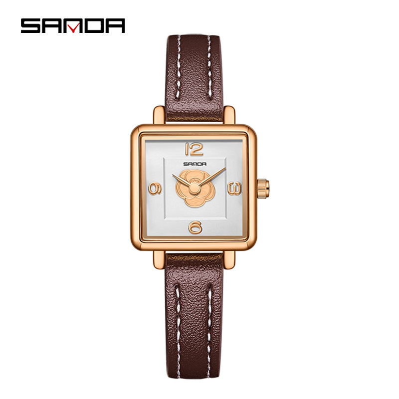 벨트 커피 로즈 골드