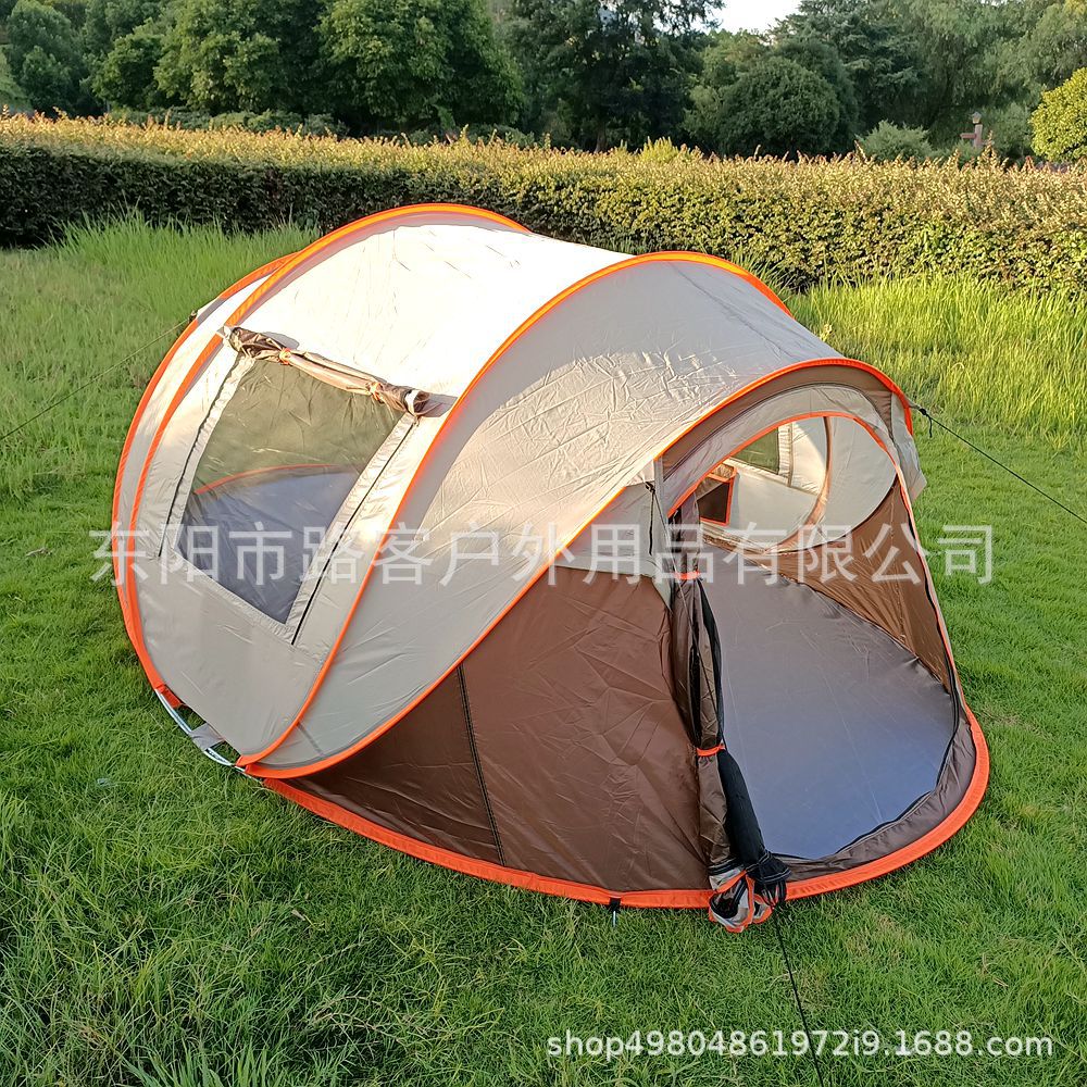 Acampar al aire libre tienda de lanzamiento de mano sin construcción tienda de apertura rápida tienda de viaje automática tienda de campaña impermeable tienda de barco transfronteriza al por mayor