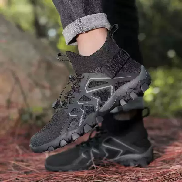 Summer High-Top Shoes for Men, Outdoor Hiking Shoes, Non-Slip and Wear-Resistant Amphibious Wading Shoes, Casual Men's and Women's Travel Shoes