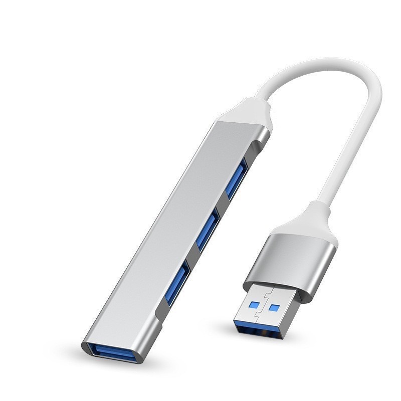Adaptador USB 3.0 Tipo-C para computadora, convertidor de memoria USB, extensión para portátil, divisor de uno a cuatro puertos.