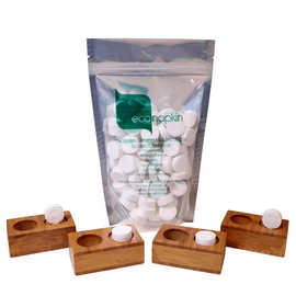 竹制压缩毛巾架桌面小颗粒洗脸巾收纳架跨境热销多孔收纳可定制