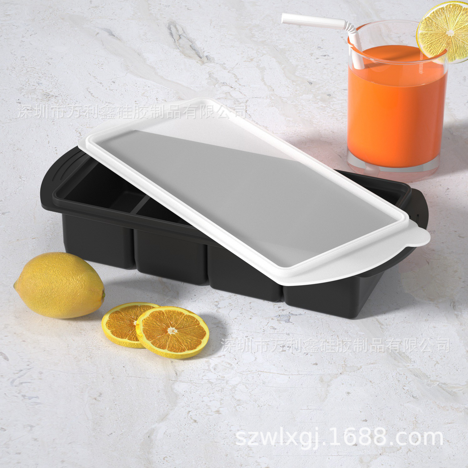 Black platinum organic silicone mold, increased thickness
