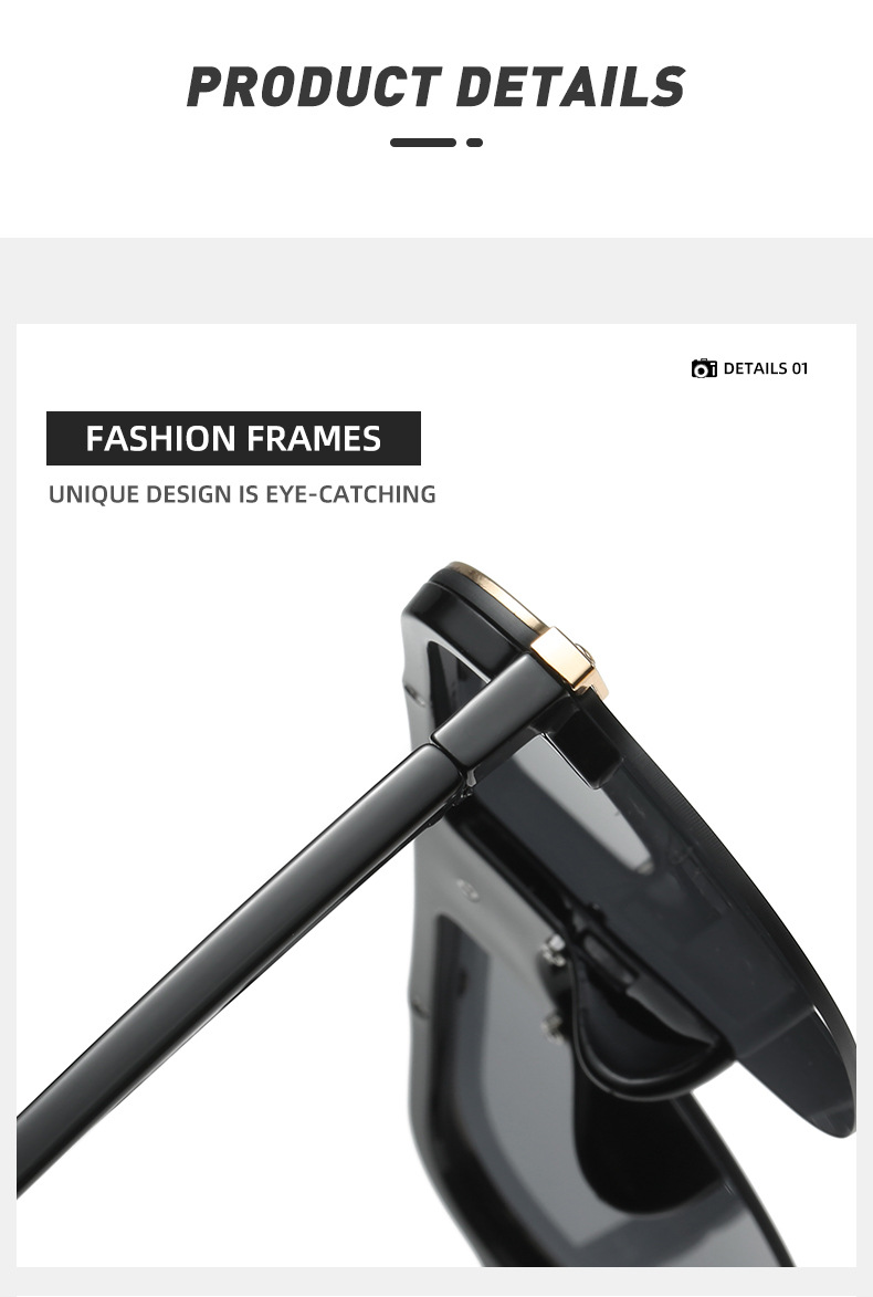 Personalised Modern Metal Sunglasses For Men Internet Celebrity Style_voghion.com