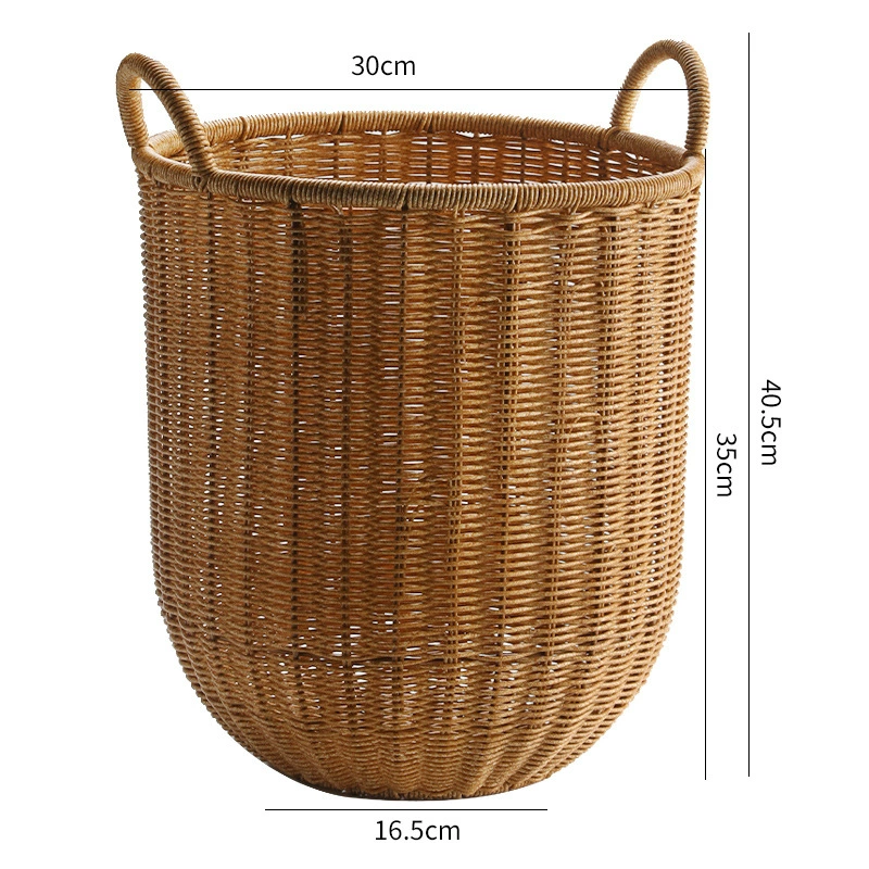Big waterproof plastic laundry basket, storage basket for bedroom