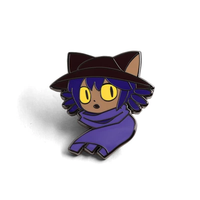 Neon Enamel Pin Role-Playing Game Peripheral Badge Puzzle Adventure Game Character Lapel Pin Accessory (Yaxa sancaqları) - purple-b17-03-f07