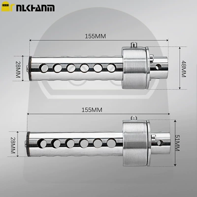 pipe silencer, rotatable and | Motorcycle exhaust pipe