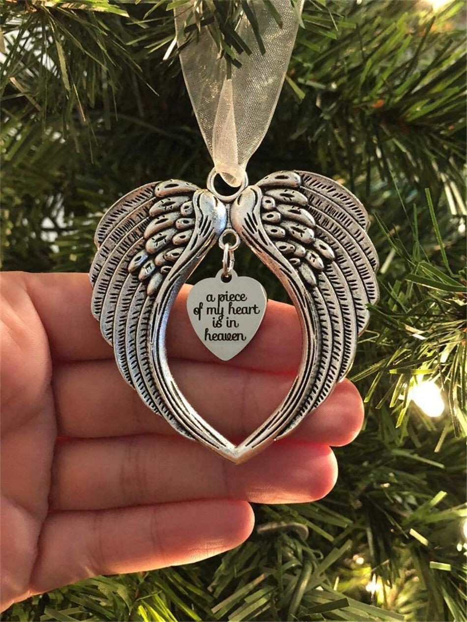 Christmas Simple Style Angel Wings Alloy Holiday Hanging Ornaments display picture 1