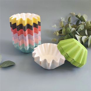 Lace Paper Cup Hard Baking Cake Cup Coated Paper Macaron Cupcake 50 Pieces