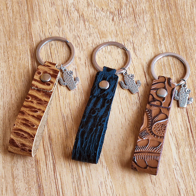 European and American popular Western style cactus genuine leather…