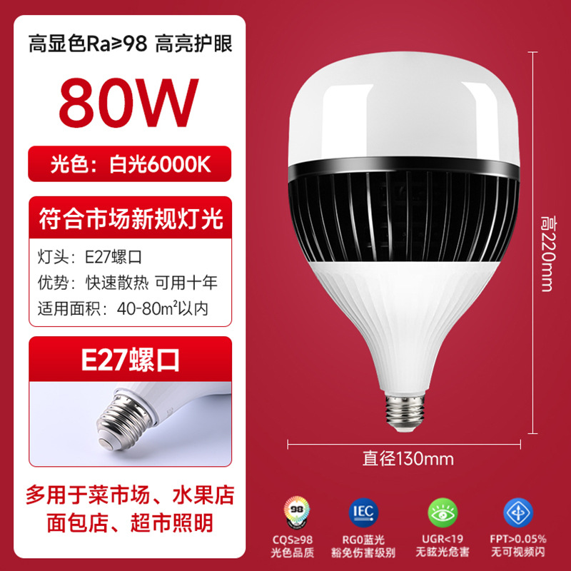 lámpara de alta potencia LED e27 tornillo fábrica lámpara de iluminación de planta doméstica de alta visualización protección de ojos lámpara de ahorro de energía de luz blanca súper brillante