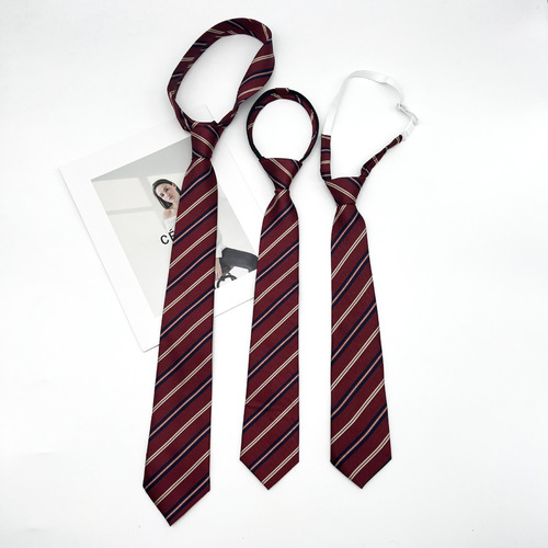 Uniform men's and women's ties JK/DK college style accessories versatile and handsome Japanese school uniform bow tie ins trendy stripes