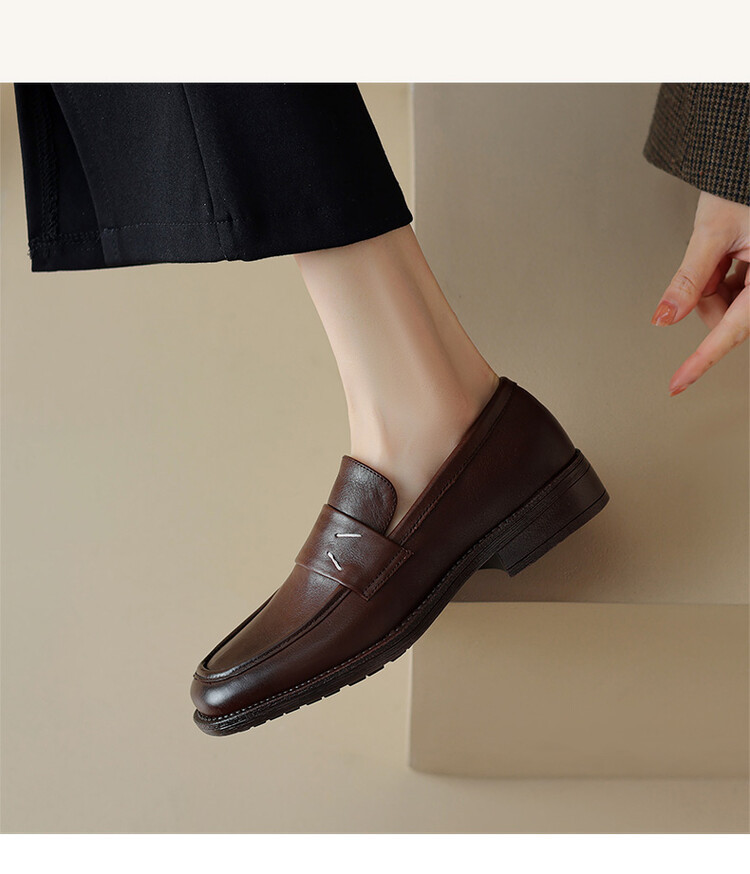 CHIKO Oaklyn Round Toe Block Heels Loafers Shoes