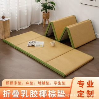 定制打地铺午休睡垫可折叠卧室飘窗垫客厅地垫椰棕乳胶榻榻米床垫