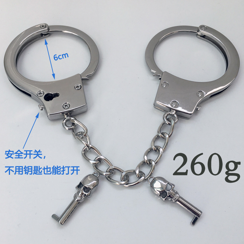 Esposas de juguete espeso esposas de plata esposas de acero inoxidable esposas de acero inoxidable esposas de acero inoxidable esposas