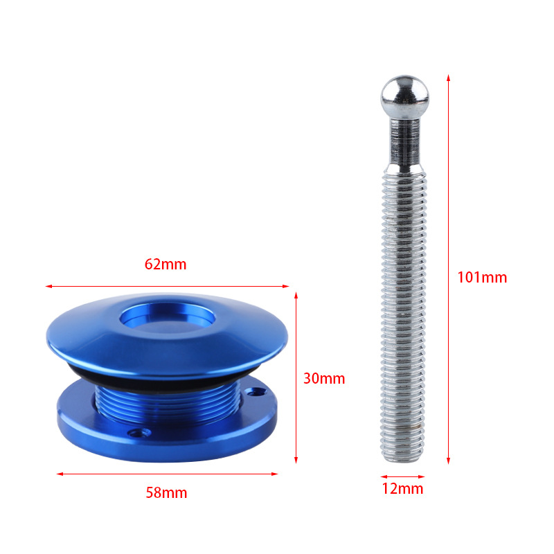 Cross-border hot-selling car modification accessories racing 62mm machine cover lock quick release button type bumper hood surround