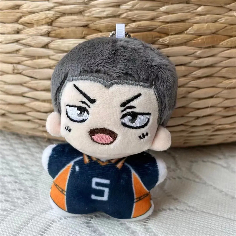 Voleibol, animación juvenil, juguetes de peluche periféricos, exhibición de cómics, muñecos colgantes, muñecos japoneses, bolas de masa de cabeza grande al por mayor