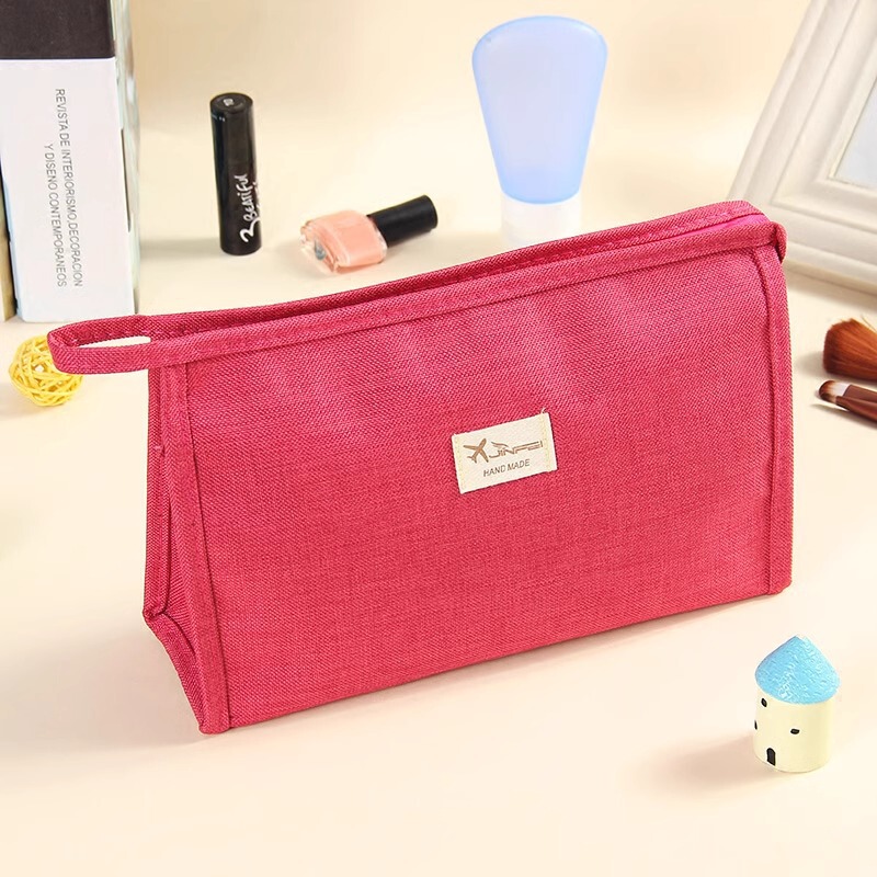 New Makeup Bag Women's Portable Large Capacity Simple Korean-style Travel Canvas Toiletry Bag Storage Bag Printable LOGO New Makeup Bag Women's Portable Large Capacity Simple Korean-style Travel Canvas Toiletry Bag Storage Bag Printable LOGO