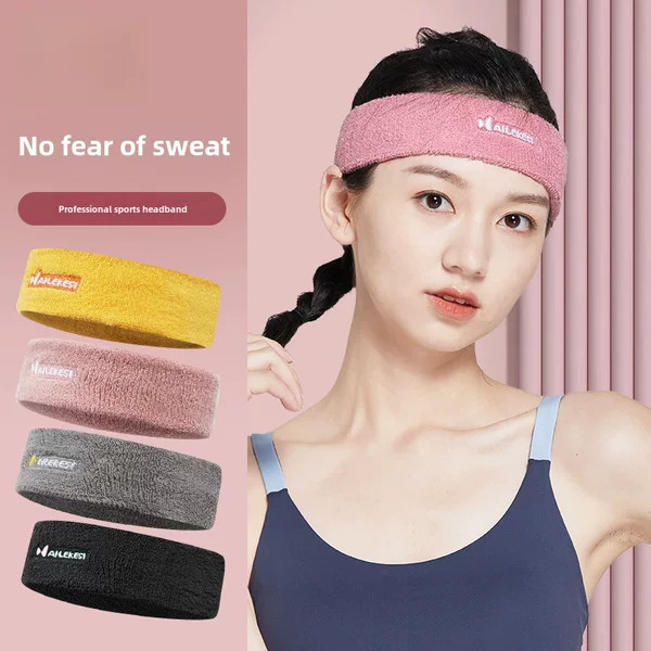 Wholesale Sports Headbands for Men and Women Running Fitness Basketball Breathable Headband Sweat-Absorbent and Sweat-Proof Badminton Headband