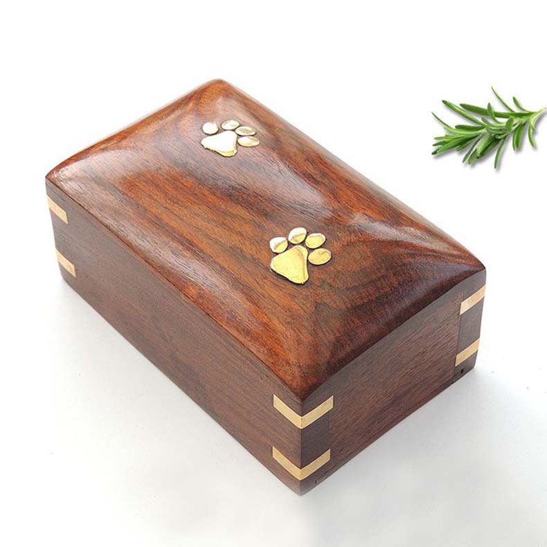 Pet Cremation Urn Manufacturer, Wooden Pet Cremation Urn for Cats and Dogs, Funeral Supplies Wholesale, Solid Wood Casket Box