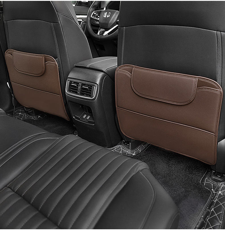 Car Seat Back Anti-Kick Pad Car Rear Protection Pad Anti-Wear Pad Car Storage Bag Anti-Dirty Protective Pad