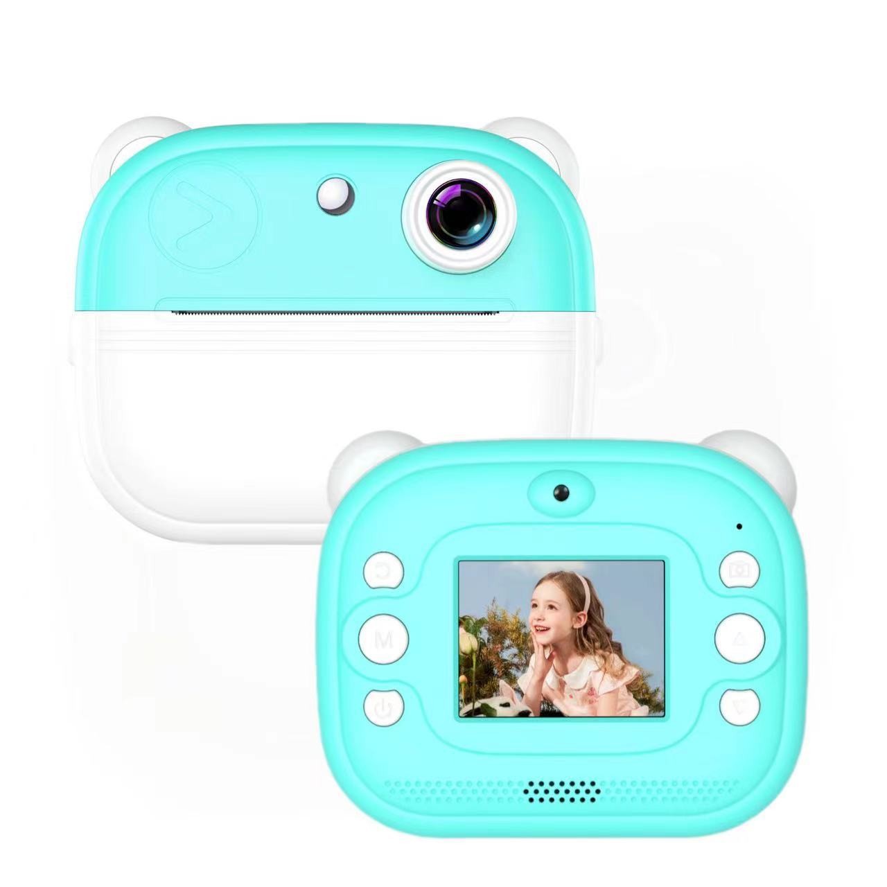 Nueva cámara de impresión Cámara digital para niños Polaroid lindo juguete de dibujos animados mini cámara de impresión HD