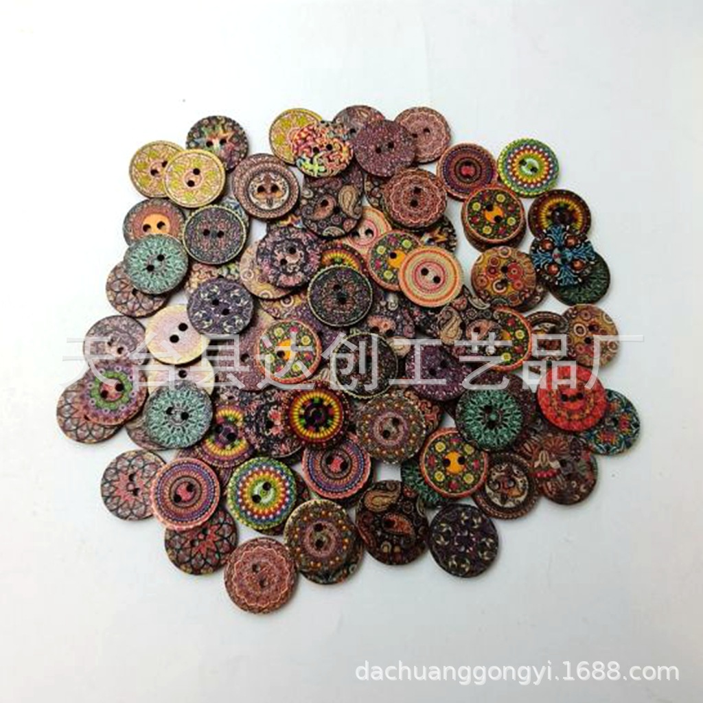 Colores mezclados 15*15mm * redondo * pintura