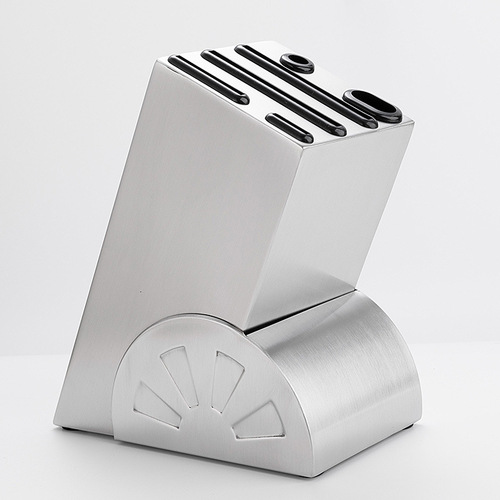 Wholesale Home Metal Stainless Steel Knife Stand Knife Holder Kitchen Stainless Steel Kitchen Knife Tool Multifunctional Storage Rack