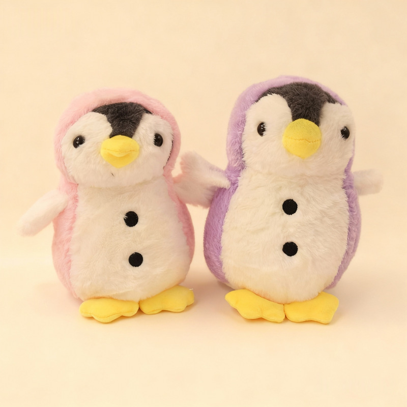 Nuevo juguete de peluche pingüino lindo transformación pingüino agarrar muñeca muñeca niños pacificar muñeca pingüino transfronterizo
