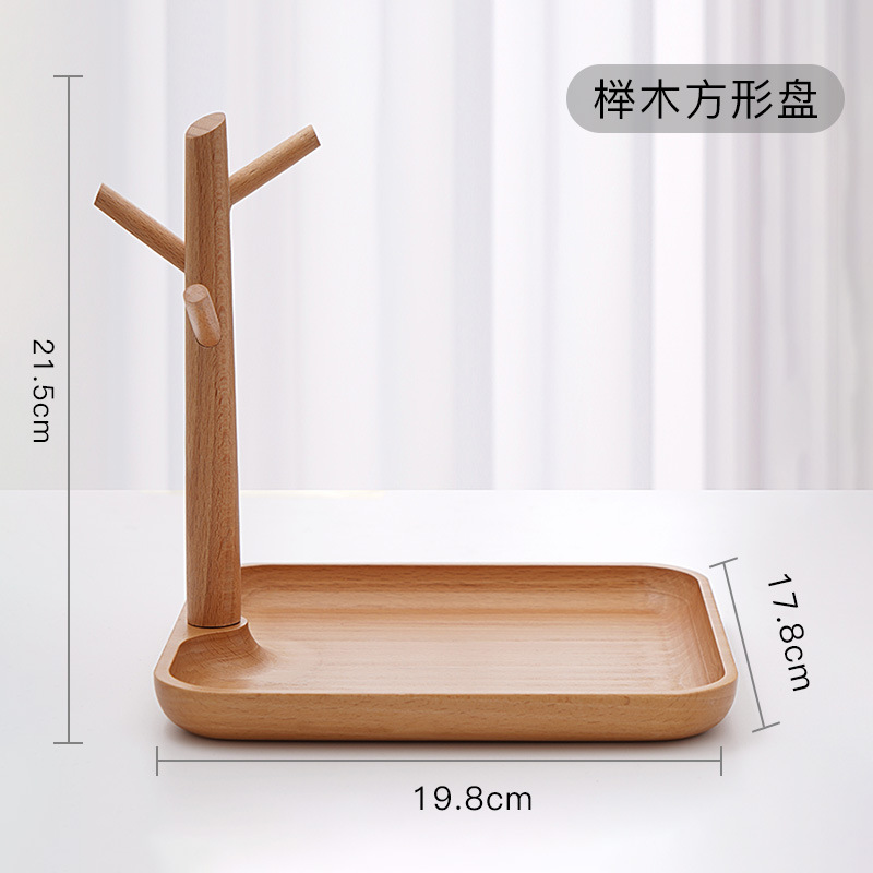 Entrada llave de entrada bandeja de almacenamiento creativo rama colgante de almacenamiento escritorio decoración puerta buscando llave artefacto