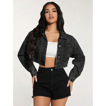 R 32634 Short denim jacket �̿�ţ�мп����׿羳����ͨ��