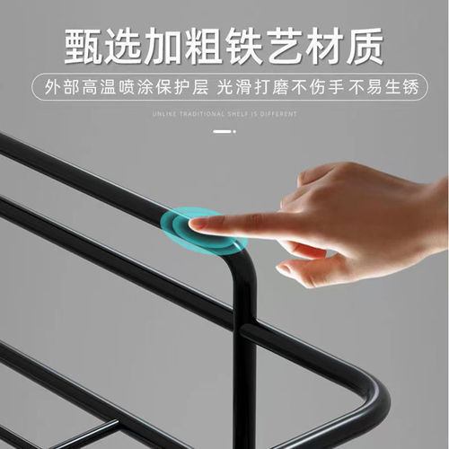 Wholesale household adhesive bathroom storage rack without punching corner toilet bathroom wall storage rack
