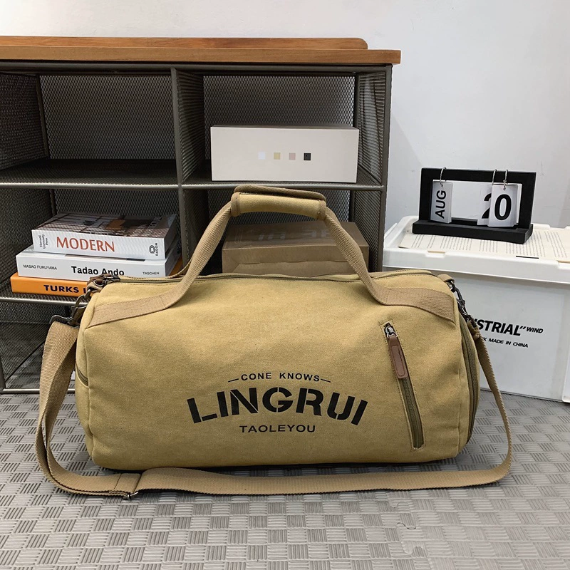 Дорожная сумка LINGRUI, вместительная сумка‑даффл с разделением для влажного и сухого, спортивная