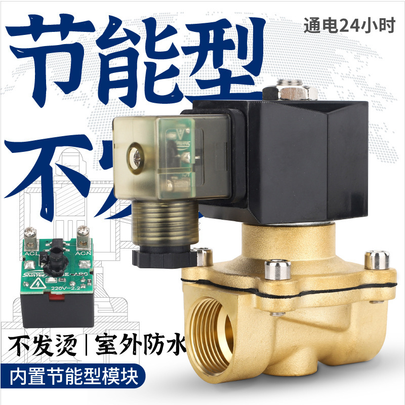 全銅防水省エネ型発熱しない電磁弁開閉弁水弁220v24v4分6分|undefined