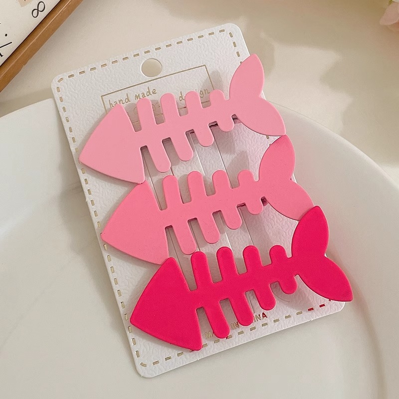 Otoño y invierno curry clip de pelo de boca de pato clip de cabello de mujer acabado de artefactos de alfabetización de la cara de la cabeza clip de ceja clip lateral