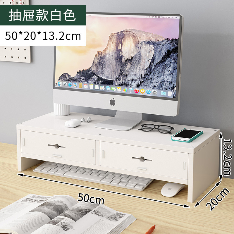 2단 칸막이 흰색(서랍 2개)