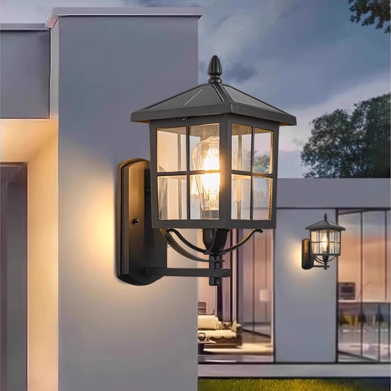 Outdoor Waterproof Wall Lamp Solar Garden Lamp European Style Villa Outdoor Balcony Exterior Wall Garden Gate Terrace Wall Lamp Outdoor Waterproof Wall Lamp Solar Garden Lamp European Style Villa Outdoor Balcony Exterior Wall Garden Gate Terrace Wall Lamp