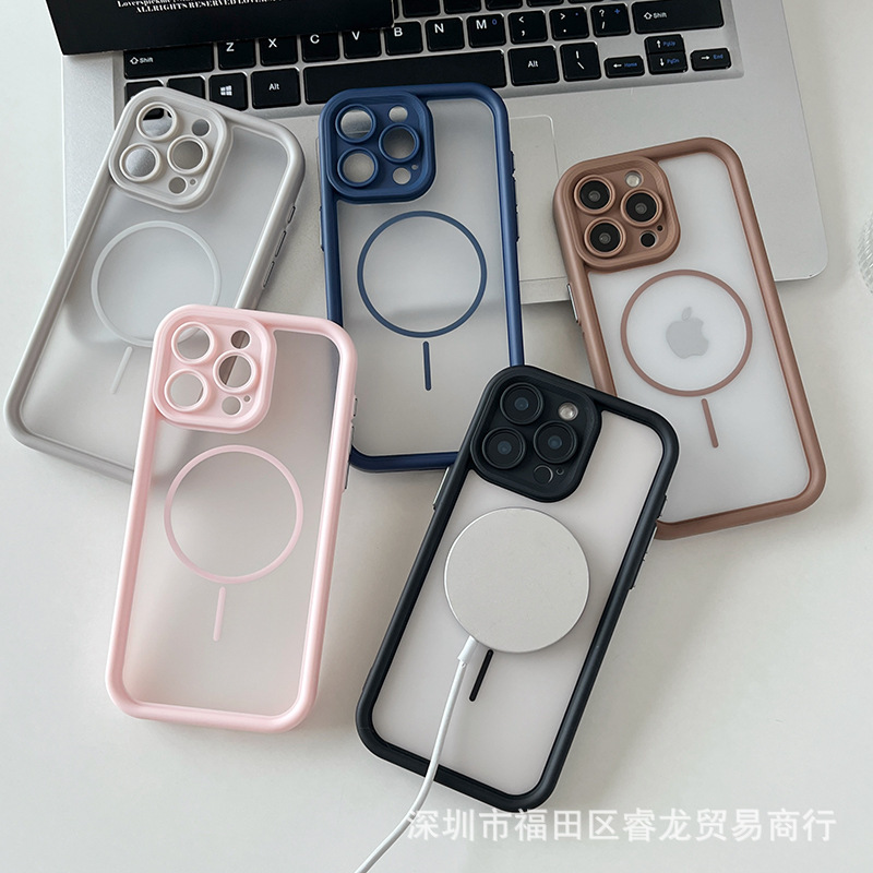 iPhone16 携帯電話ケースに適したツーインワン磁気 Apple 15promax 携帯電話ケース 14 落下防止 13/16pro|undefined