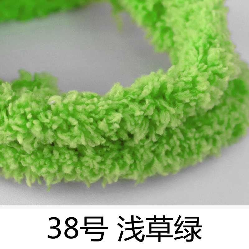 15mm cifrado Twist stick 1 m largo Super grueso Super denso tira de lana de raíz de lana hecha a mano DIY cachorro material paquete