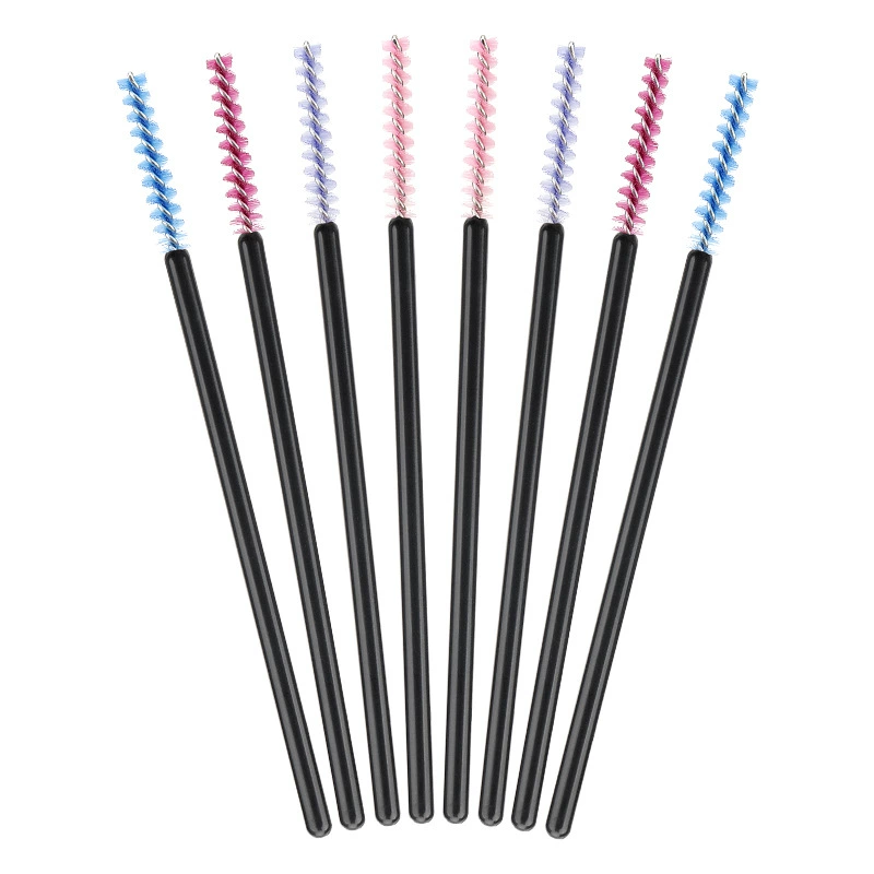 Curly disposable brush for eyelashes for eyebrows, 50 pieces