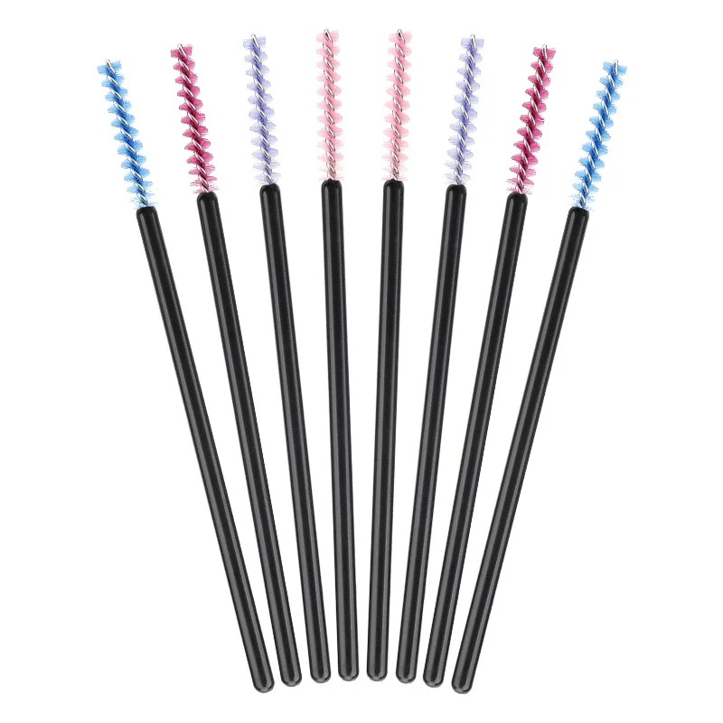 Curly disposable brush for eyelashes for eyebrows, 50 pieces
