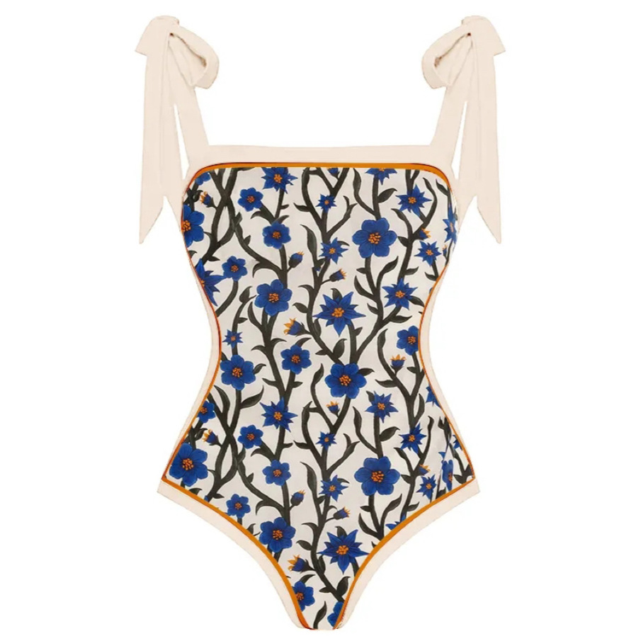 Elegant Printing One Pieces Nylon Polyester One-pieces Swimwear display picture 5