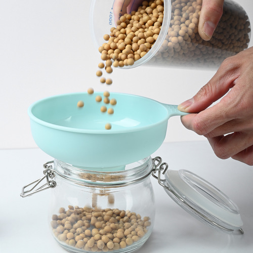 Plastic wide mouth narrow mouth funnel salad sauce large diameter funnel jam funnel household multi-functional oil drain and wine drain