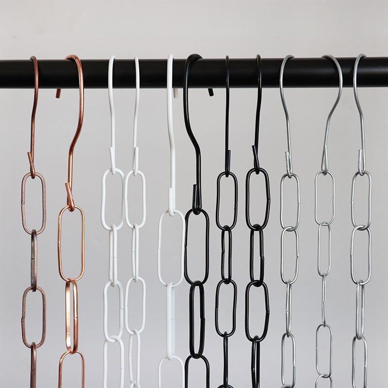 Iron chain clothing store link strip clothes extension hook hanging iron chain display stand hanging ring iron chain hanging strip