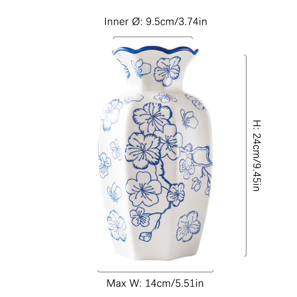 Botella octogonal - Grande - flor de alegría